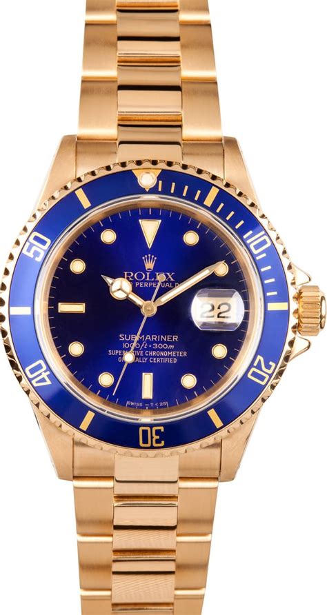 rolex submariner 18k gold for sale|Rolex Submariner price increase chart.